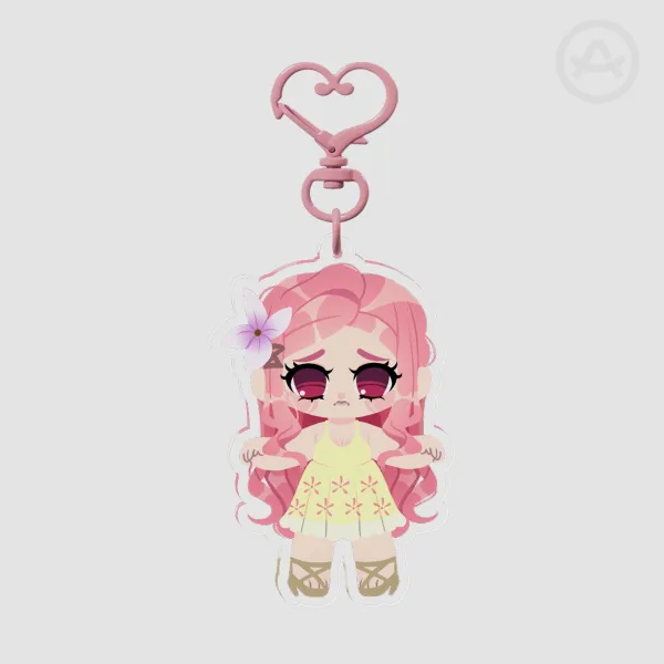 ME!ME!ME! HANA-CHAN | Puni Plush Chibi | Clear Acrylic Keychain