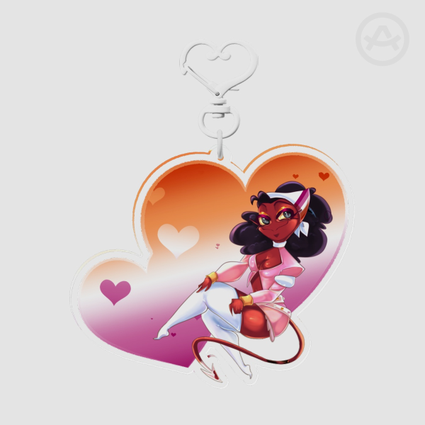 3.5" Helluva Boss Pride Month Keychain: Kendra