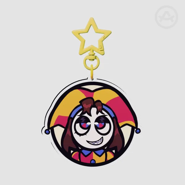 Evil Pomni Keychain