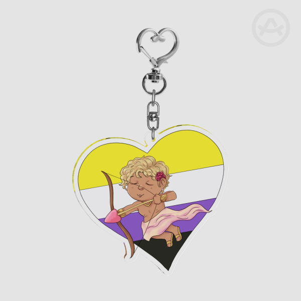 Cupid/Eros nonbinary keychain