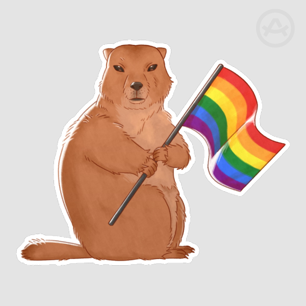 Pride Marmot - Rainbow