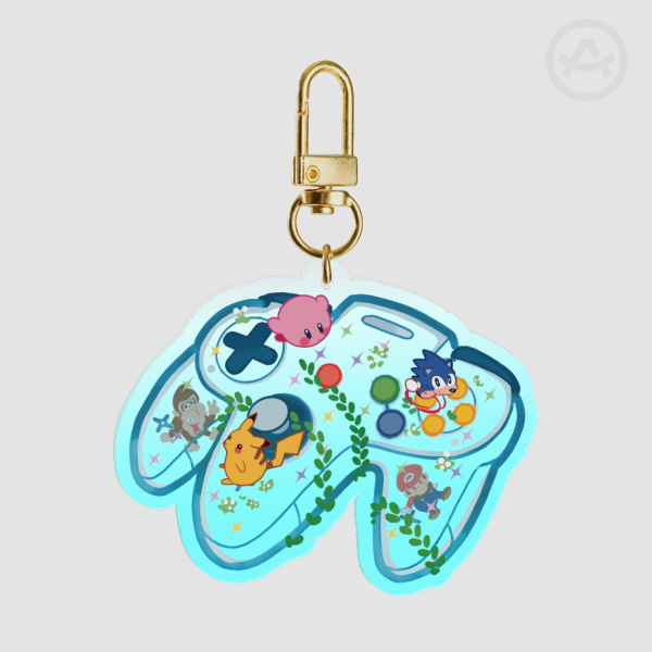 Retro Controller Keychain