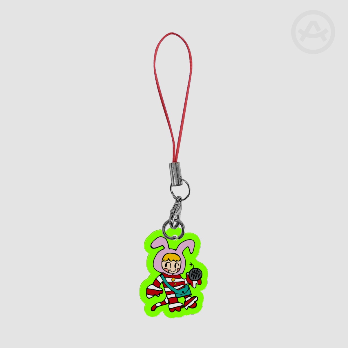 Popee the Performer phone charm