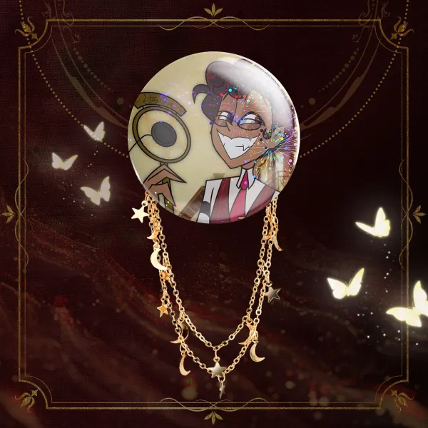 Human Alastor Badge w/ Chains