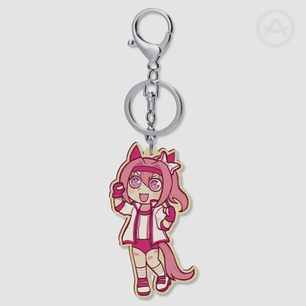 Haru Urara Wood Keychain