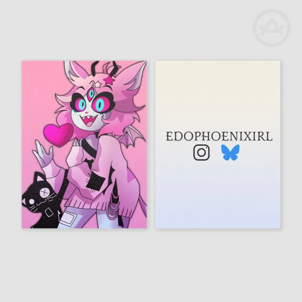 Emberlynn Pinkle Illustration Pearl Paper Photocard