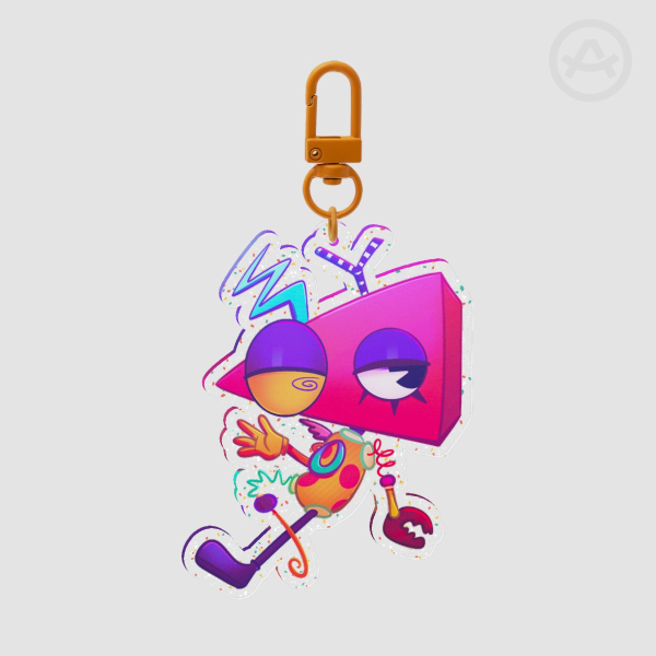 Zooble The Amazing Digital Circus (TADC) Glitter Acrylic Keychain