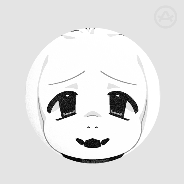 Undertale Asriel Squishy Plush Badge