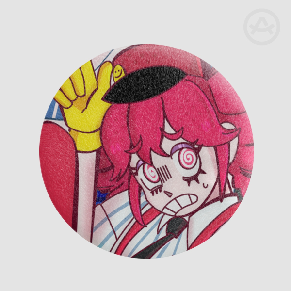 Mesmerizer - Kasane Teto Plush Badge