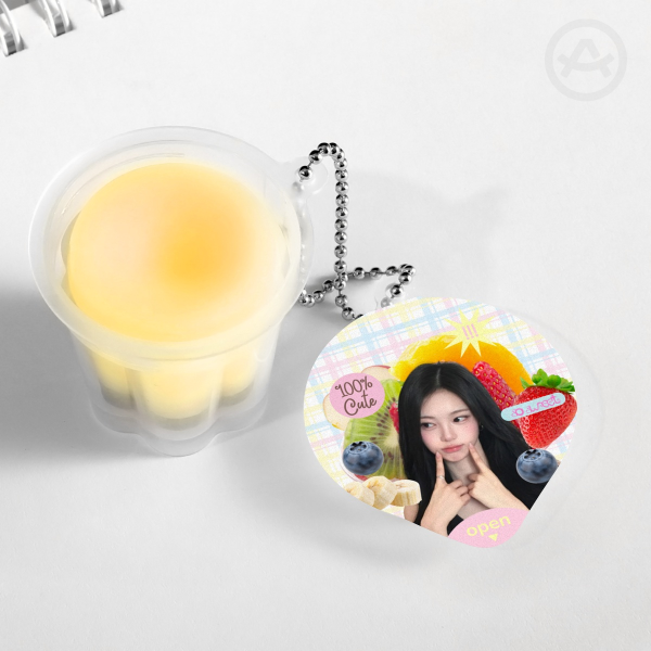 H2H ian 'mixed fruits' pudding keychain
