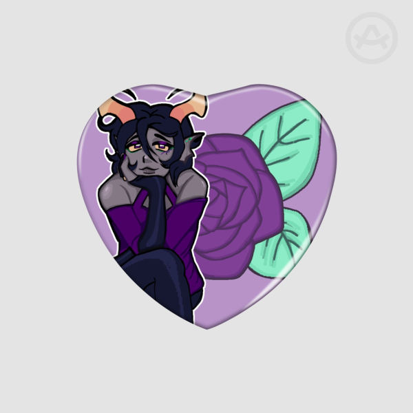 Hiveswap Kailan Delfin heart pin