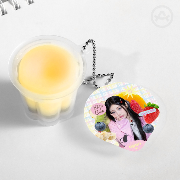 ILLIT wonhee 'mixed fruits' pudding keychain