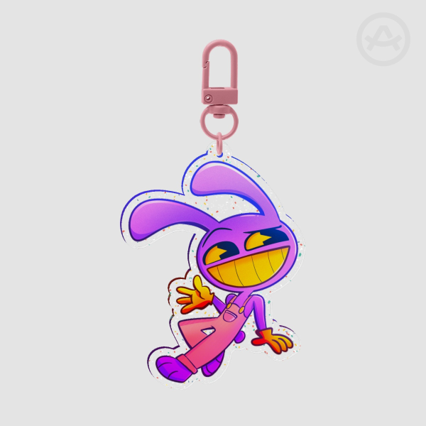 Jax The Amazing Digital Circus (TADC) Glitter Acrylic Keychain