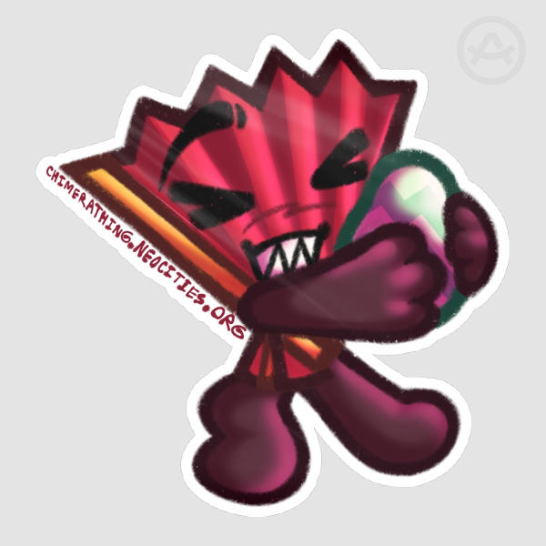 Fan Inanimate Insanity Glossy Die Cut Sticker