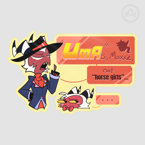 A CRIM PERSPECTIVE | "Umas, not Horse Girls." Glossy Sticker