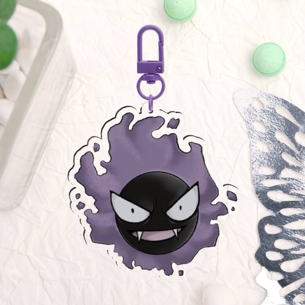 Gastly Acrylic Charm