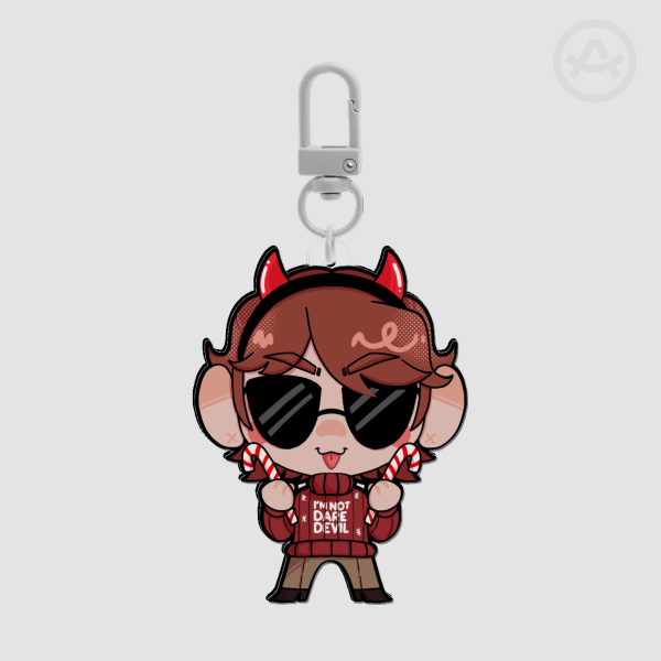 Chrismtas Daredevil Full Bleed Acrylic Charm