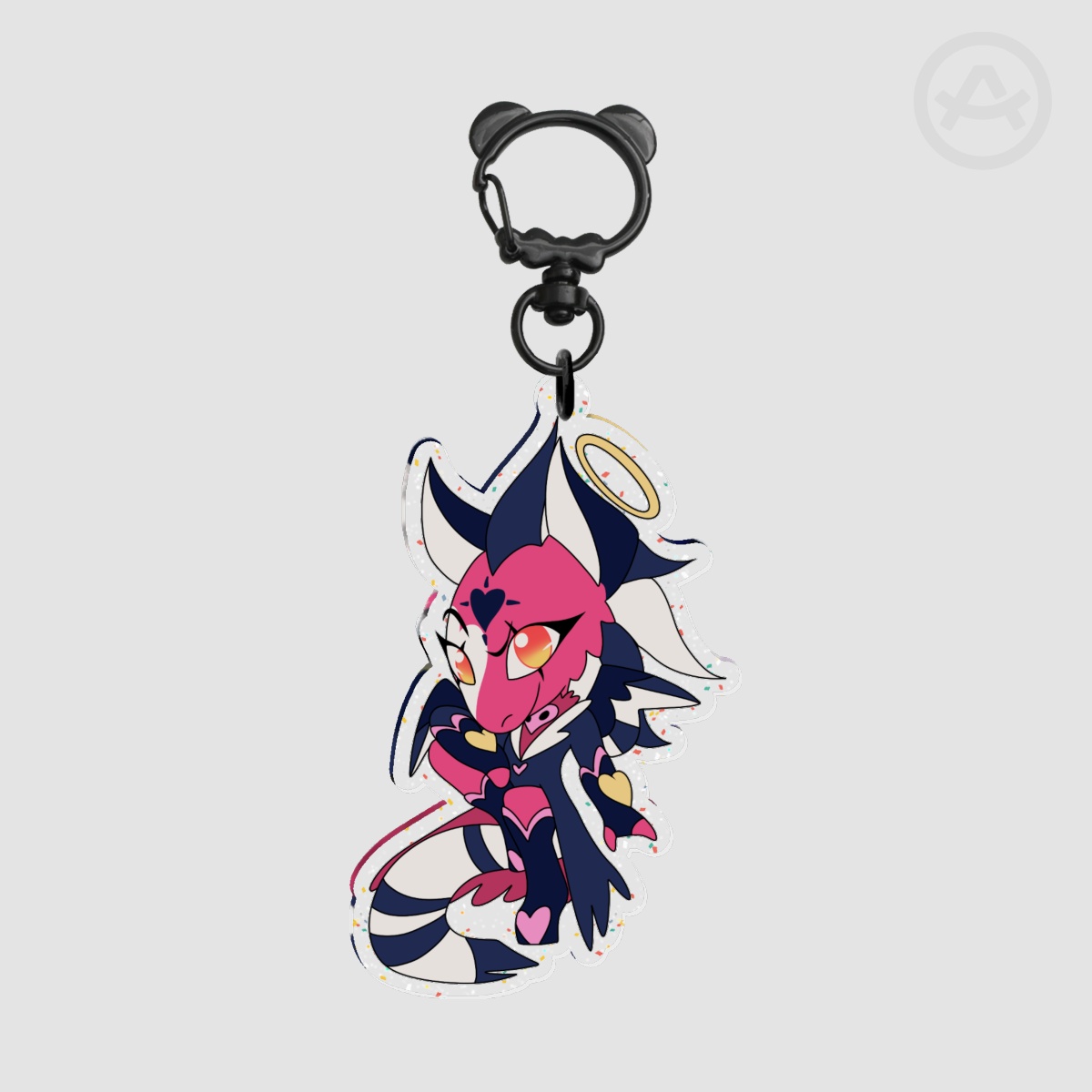 Cherub Blitzø Glitter Acrylic Keychain