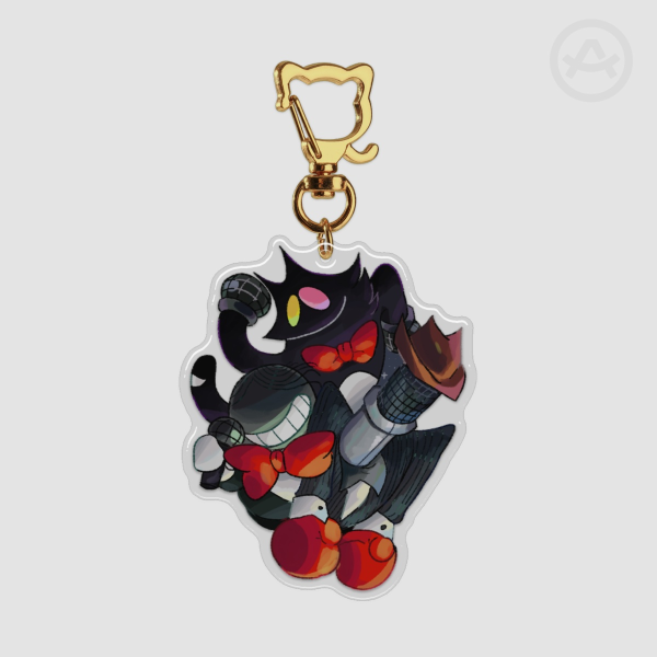 Jongler Battat and Pluey deltarune chapter 3+4 epoxy sparkle acrylic double sided charm