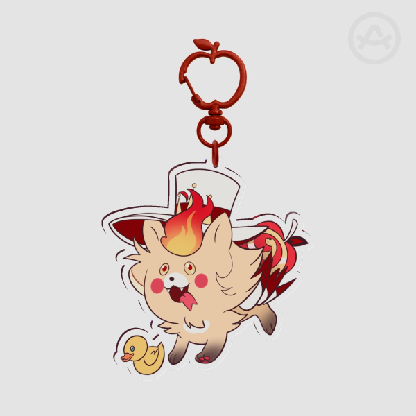 Pokemon Pombon Lucifer Hazbin Hotel Clear Acrylic Keychains