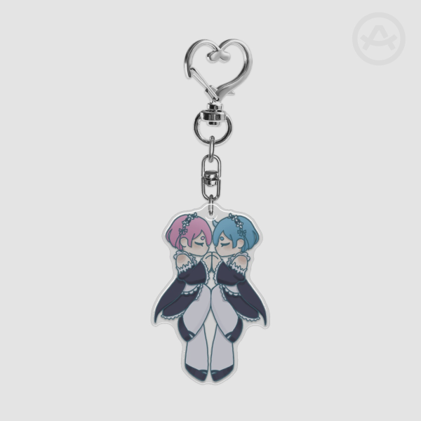 Rem and Ram Keychain