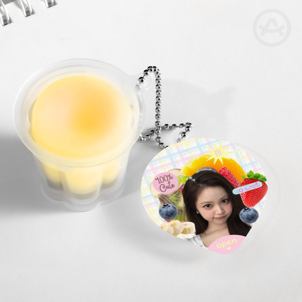 H2H carmen 'mixed fruits' pudding keychain