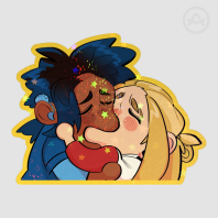 NSS Kiss Me Bruh Colored Edge Die Cut Sticker