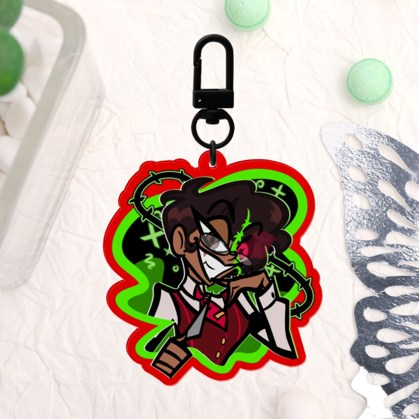 Hazbin Hotel Alastor (Human) Keychain