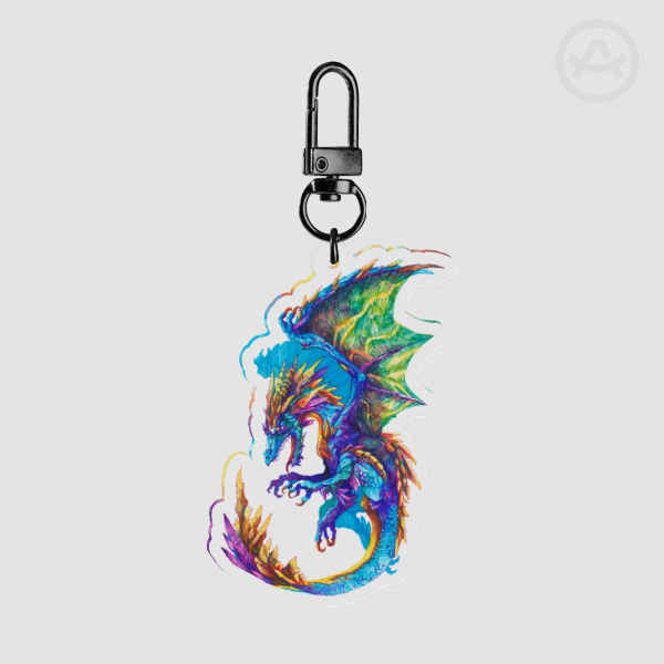 Dragon #1 Clear Acrylic Keychains