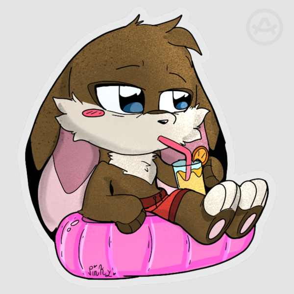 Xaiver pool day Clear PET Vinyl Die Cut Sticker