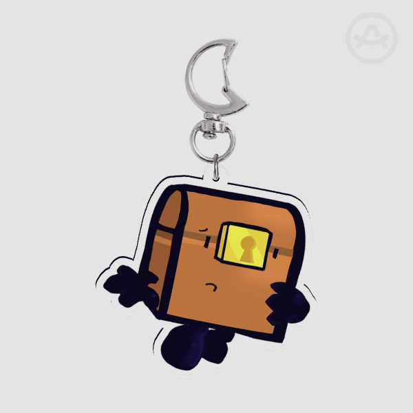 Treasure Chest Paper Puppets Take 2 --- Classic Acrylic Keychain