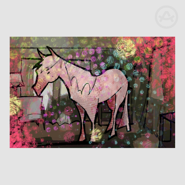Twin Peaks Horse Sticker