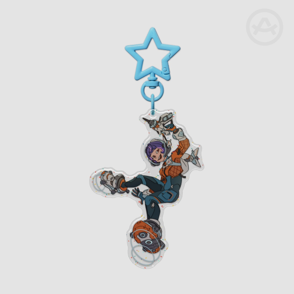 Juno Glitter Keychain