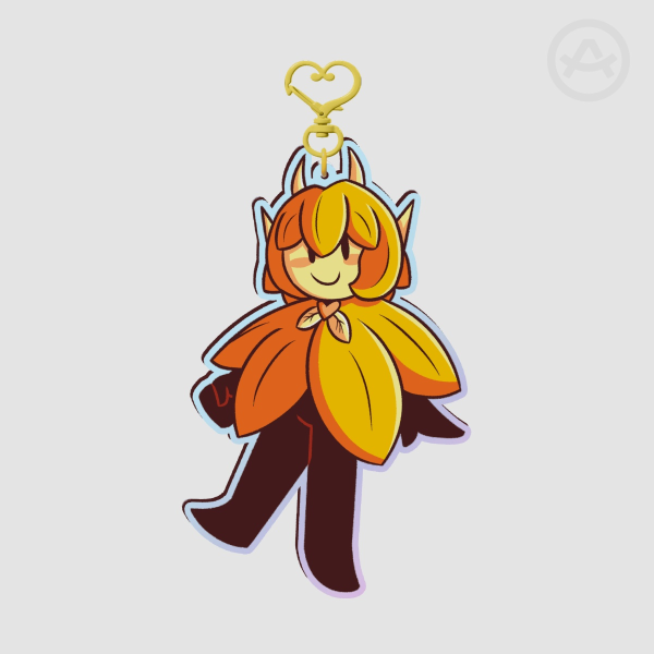 [OC] Goldie the Flower Rainbow Acrylic Keychain