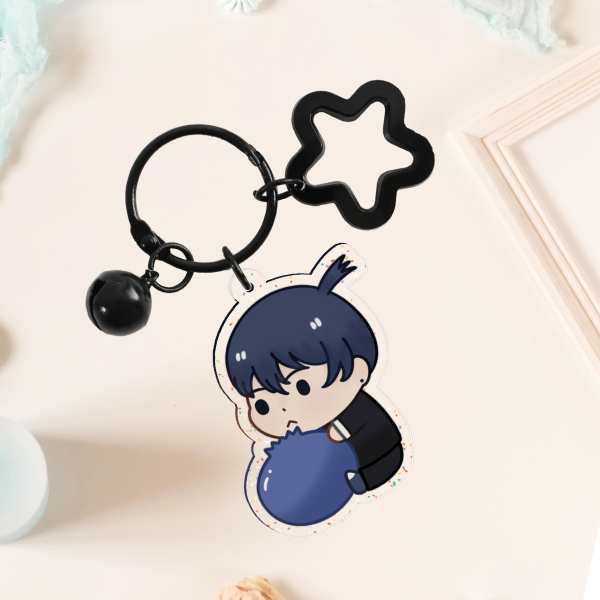Aki Glitter Acrylic Keychain
