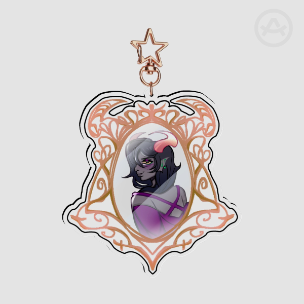 Kailan Delfin Clear Acrylic Keychain