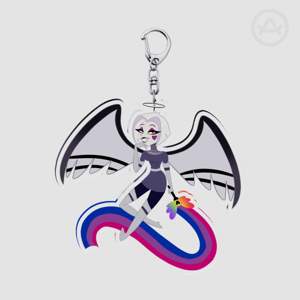 Lute Clear Acrylic Keychains