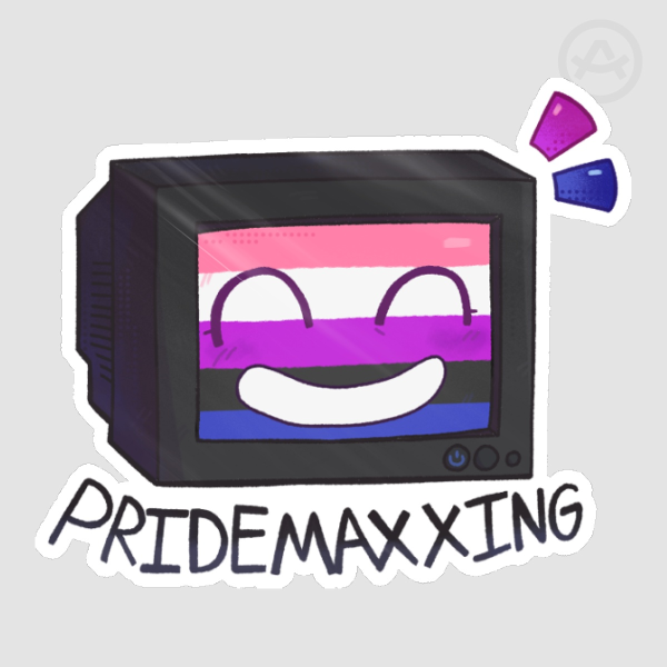 genderfluid flag scag sticker