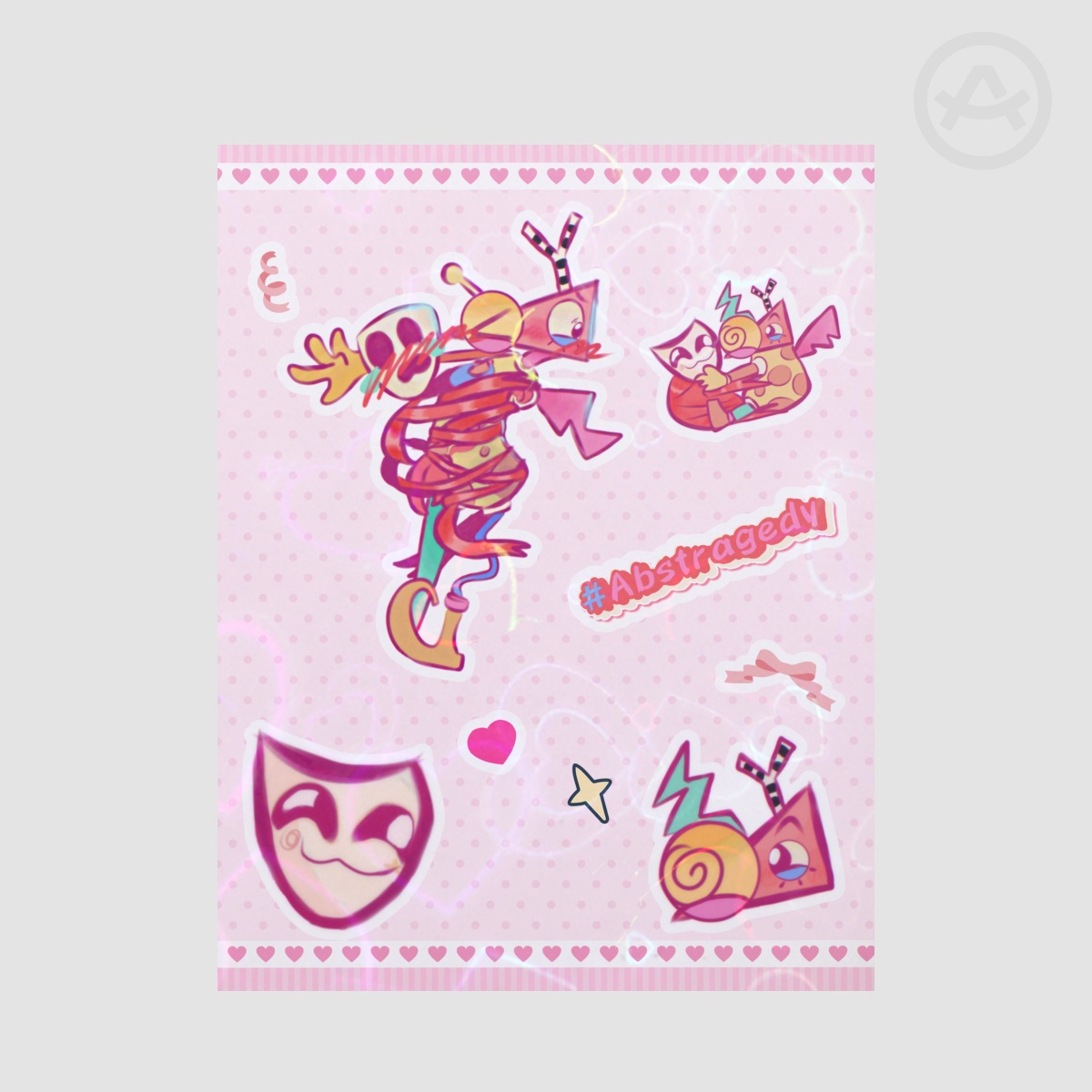 Abstragedy! Sticker Sheet