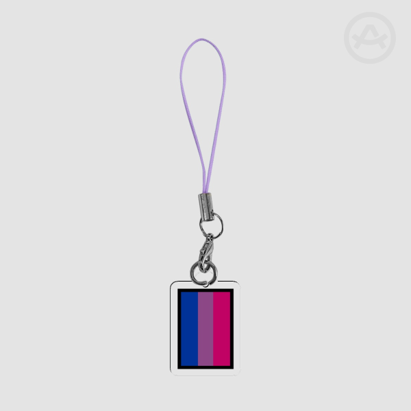 Berry pride Flag Phone charm