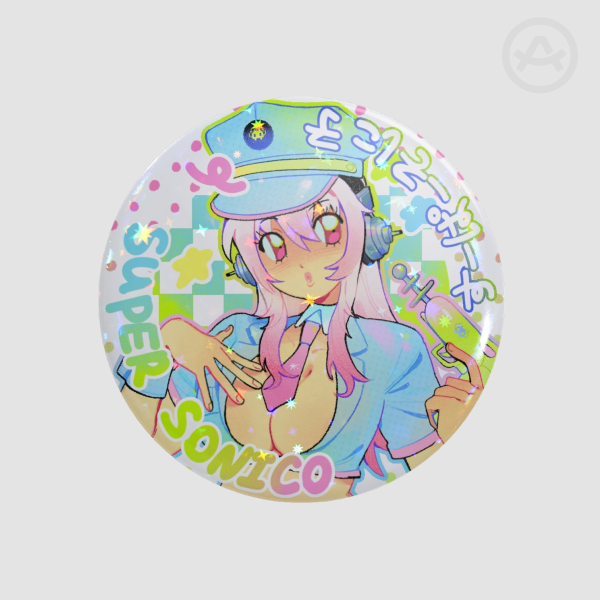 Super Sonico Round Badge