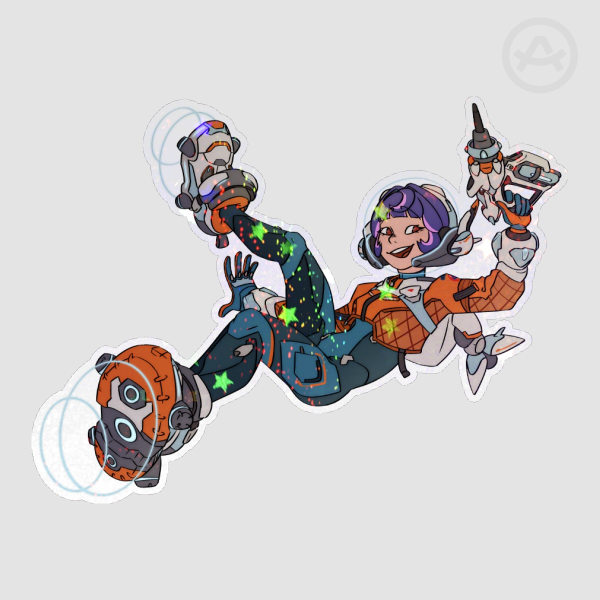 Juno Glitter Sticker