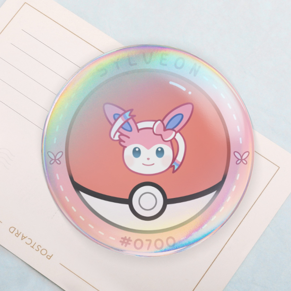 Sylveon Round Badge (Button Pin)