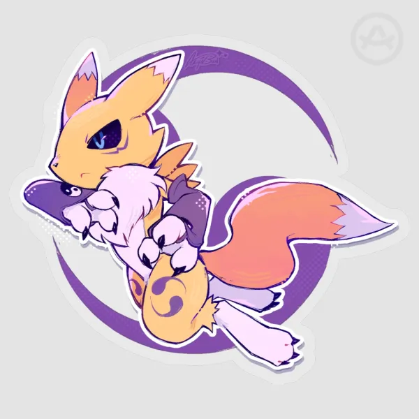 Renamon Fanart PET Sticker