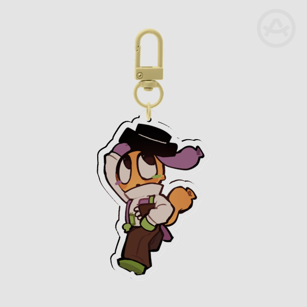 RS Looey Clear Acrylic Keychain