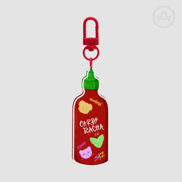 Carbsracha Keychain