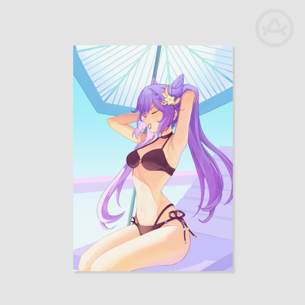 Keqing Genshin Impact Poster A5