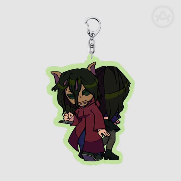 Amanda Saw Coloured Acrylic Keychain