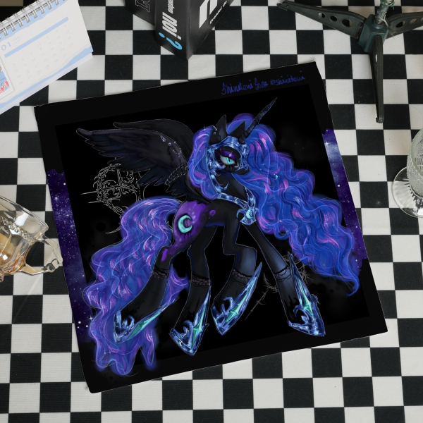 Single Print Square Nightmare Luna MLP