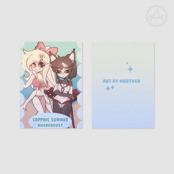 Huskerdust Sapphic summer | Hazbin Hotel fancard